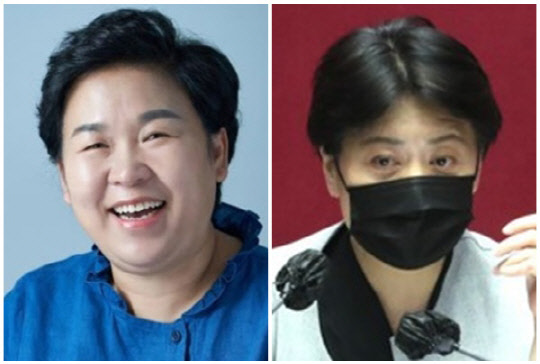 문정복 더불어민주당 의원(왼쪽)과 윤희숙 국민의힘 의원. 연합뉴스